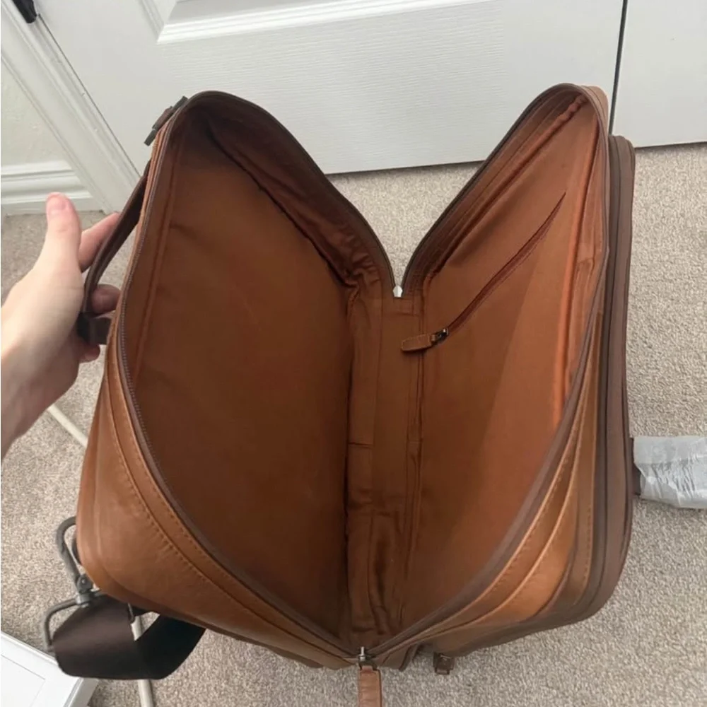 Jos. A. Bank Brown Leather Men's Briefcase/Backpack